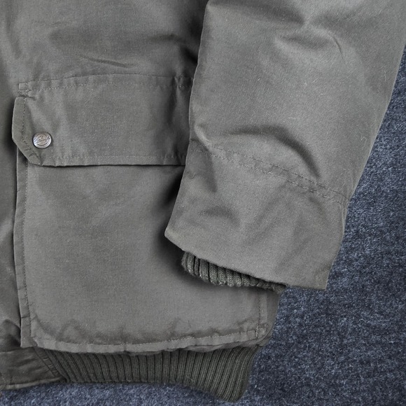 Woolrich Men's Dark Brown Down Insulated Faux Fur Hooded Parka Jacket Size L - Picture 13 of 16